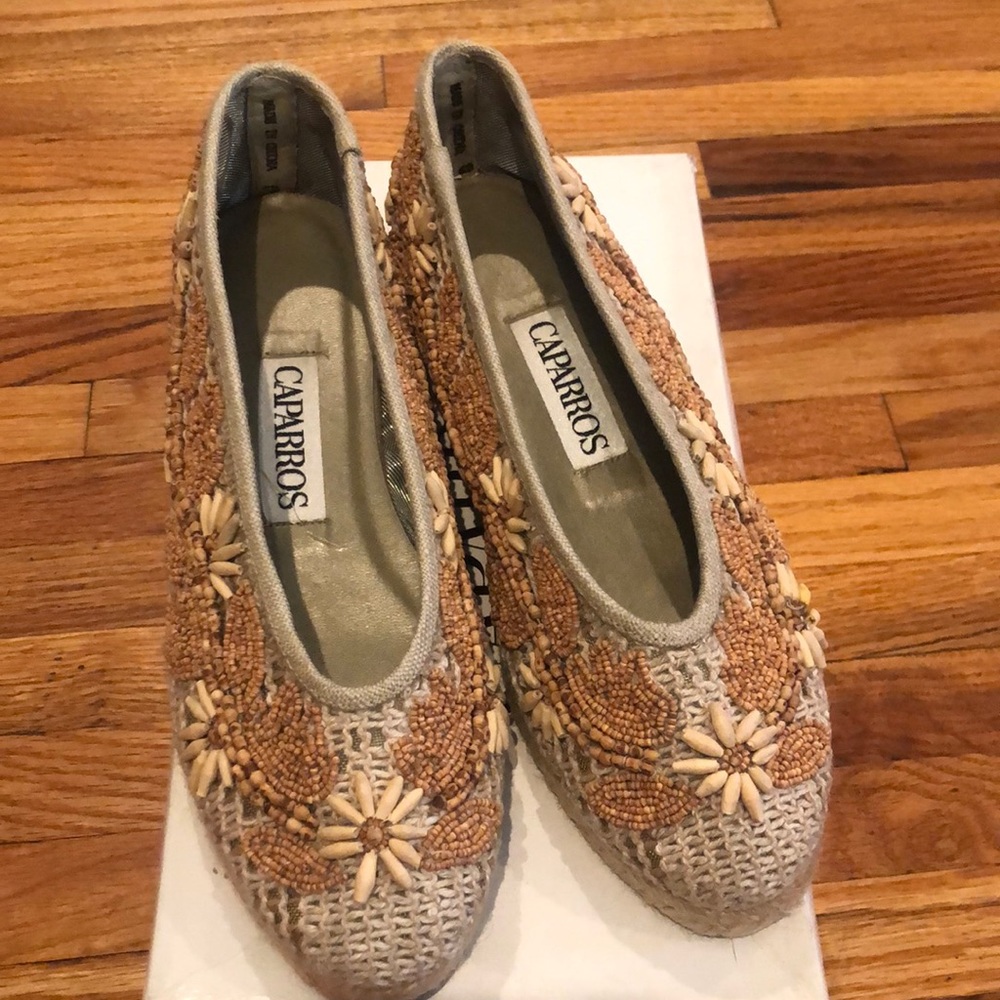 CAPARROS Beaded Espadrilles